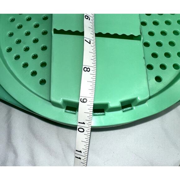 Vintage Tupperware Jade Green Grater Slicer Bowl Set 1970s – Mid Century Kitchen - Picture 9 of 10